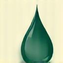Icon symbolizing sustainability with a leaf embracing a droplet of water, reflecting eco-friendly practices.