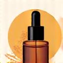 Stylized icon of sandalwood logs and essential oil dropper, representing fragrance.